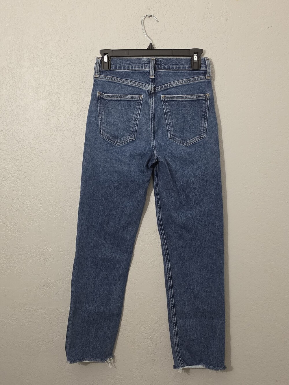 Agolde Kye Mid Rise Straight Crop Ankle Jeans In Mirage Med Wash Womens 23 - Picture 7 of 12